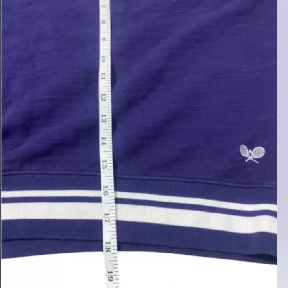 J Crew Vintage cotton terry crewneck pullover with tennis embroidery - Picture 5 of 8